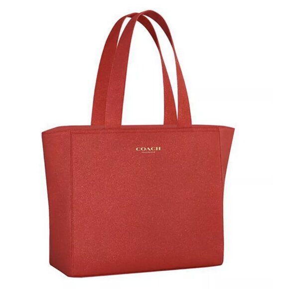 Coach Handbags - NWT New Coach Fragrance Tote Bag Carry On All Red Handbag Handles Flexible